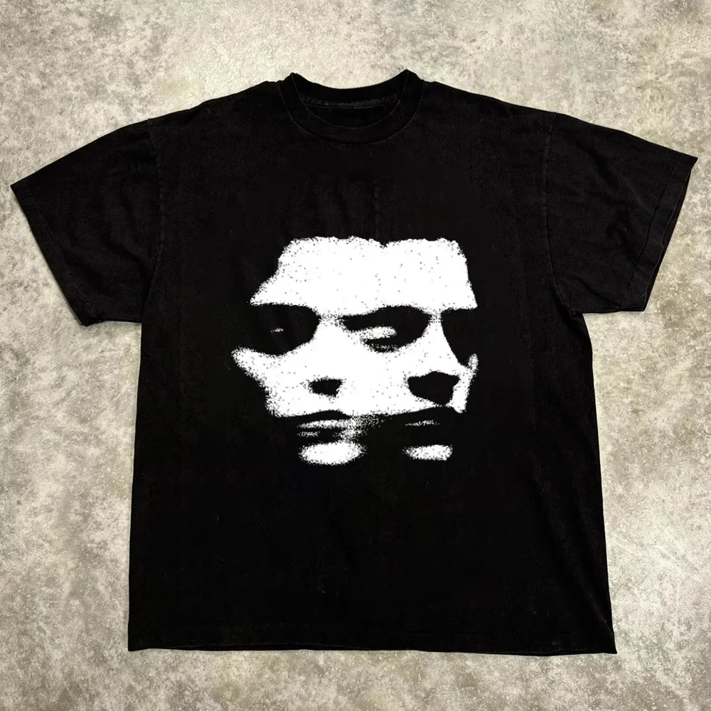 Harajuku Letter Graphic Vintage Tee
